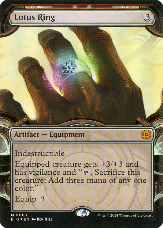 Lotus Ring (Showcase) (Raised Foil) [Outlaws of Thunder Junction: The Big Score]
