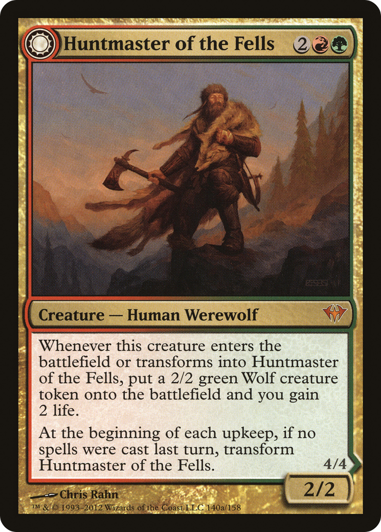 Huntmaster of the Fells // Ravager of the Fells (DKA-140) - Dark Ascension: (Double Faced Transform) Foil