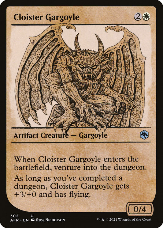 Cloister Gargoyle  (Showcase) [Dungeons & Dragons: Adventures in the Forgotten Realms]