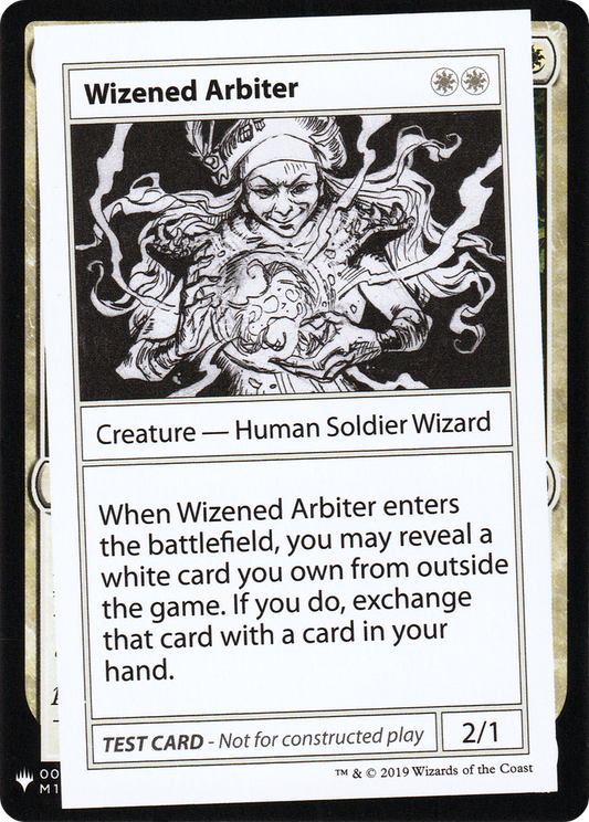 Wizened Arbiter [Mystery Booster Playtest Cards]