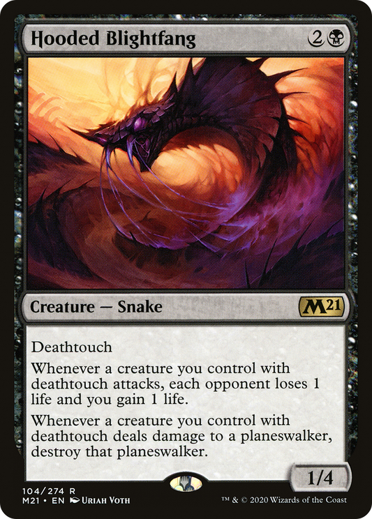 Hooded Blightfang (M21-104) - Core Set 2021 Foil