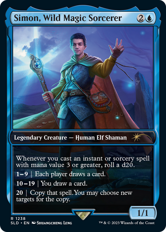 Mathise, Surge Channeler (SLD-1238) - Secret Lair Drop / Simon, Wild Magic Sorcerer Foil