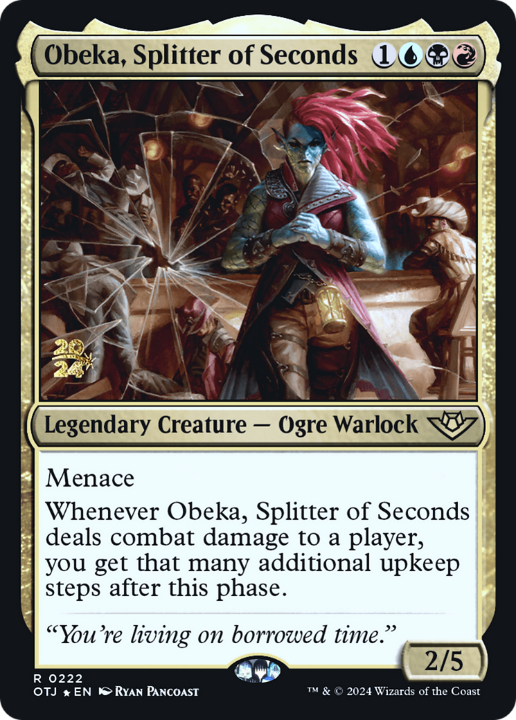 Obeka, Splitter of Seconds [Outlaws of Thunder Junction Prerelease Promos]