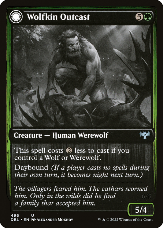 Wolfkin Outcast // Wedding Crasher (DBL-496) - Innistrad: Double Feature: (Double Faced Transform)