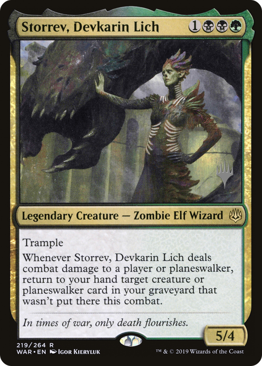 Storrev, Devkarin Lich (PPELD-219P) - War of the Spark Promos Foil