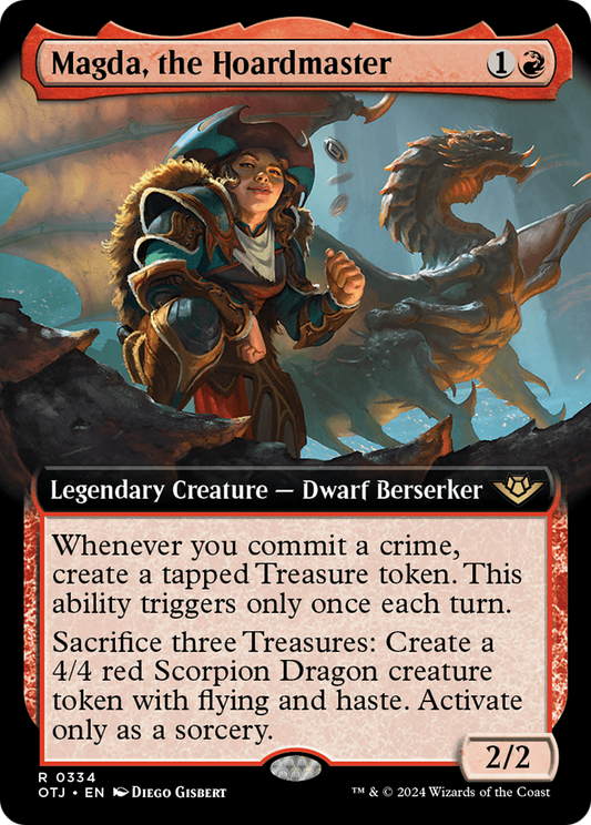 Magda, the Hoardmaster (OTJ-334) - Outlaws of Thunder Junction: (Extended Art) Foil