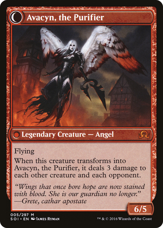 Archangel Avacyn // Avacyn, the Purifier (SOI-005) - Shadows over Innistrad: (Double Faced Transform) Foil