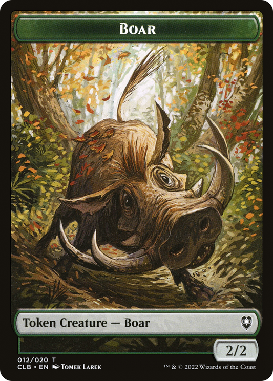 Boar (CLB-012) - Battle for Baldur's Gate Tokens