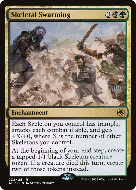 Skeletal Swarming (PPAFR-232) - Adventures in the Forgotten Realms Promos Foil