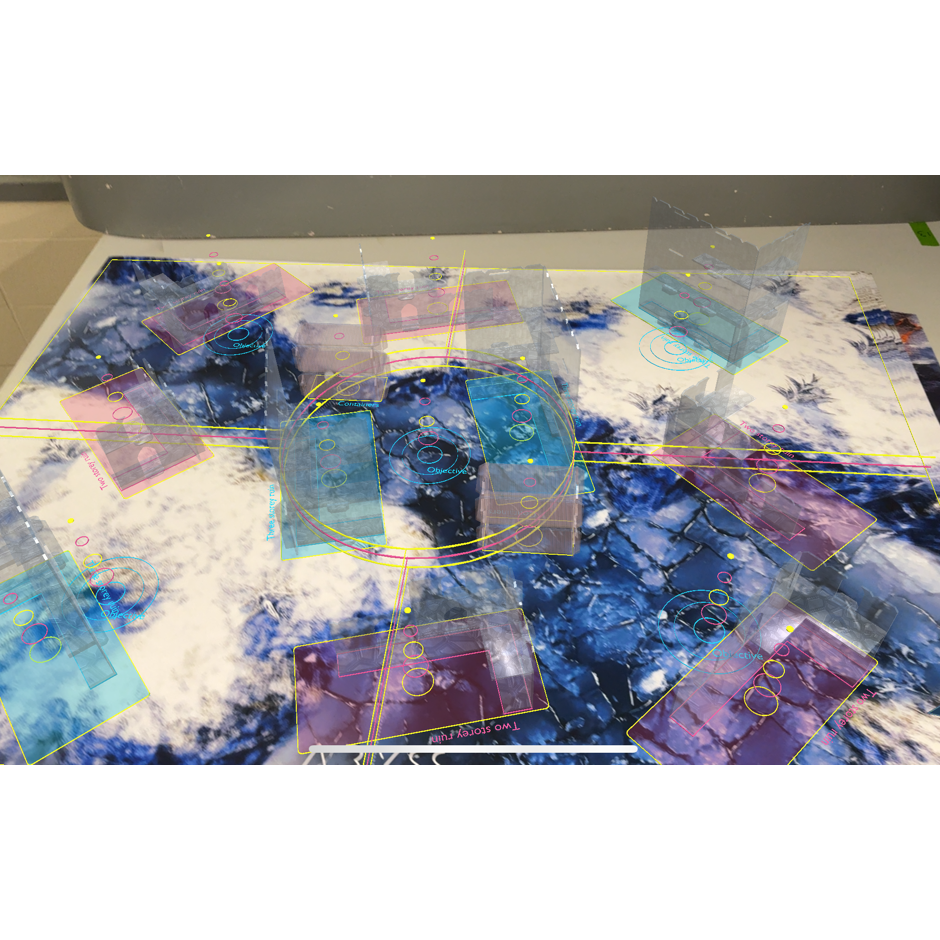 Abyss Game Mat - Arctic Snow (Augmented Reality Layout)