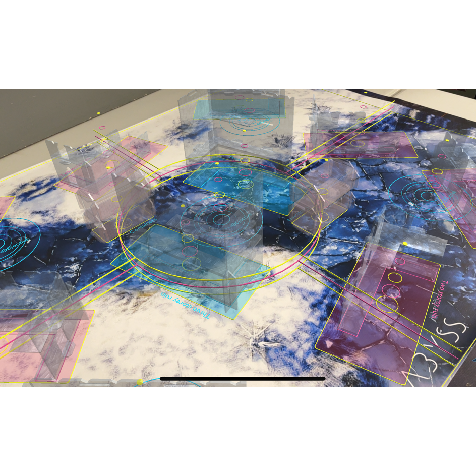 Abyss Game Mat - Arctic Snow (Augmented Reality Layout)