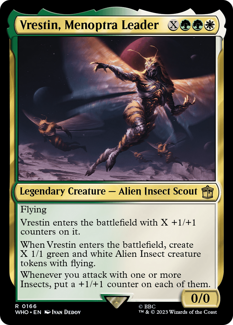Vrestin, Menoptra Leader (WHO-166) - Doctor Who Foil