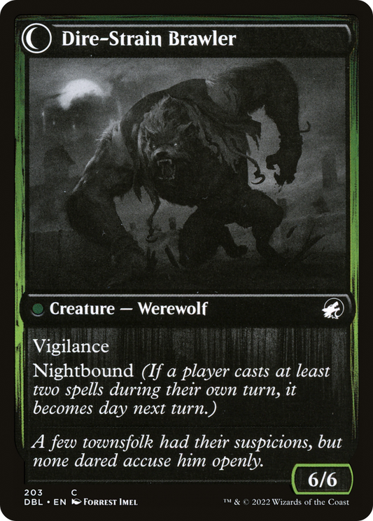 Tireless Hauler // Dire-Strain Brawler (DBL-203) - Innistrad: Double Feature: (Double Faced Transform) Foil