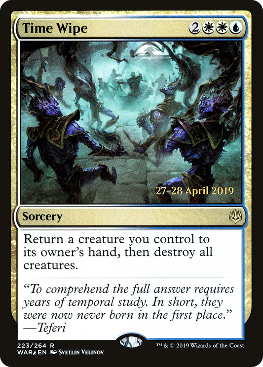 Time Wipe  [War of the Spark Prerelease Promos]