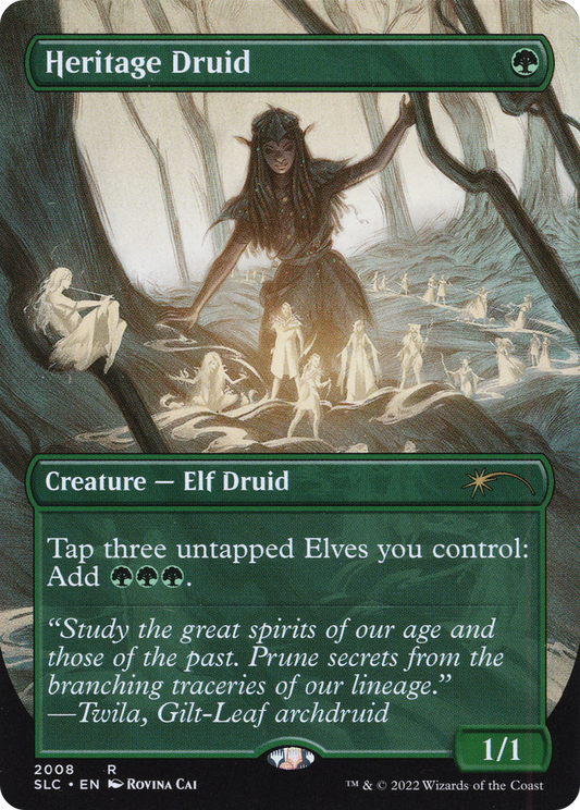 Heritage Druid (SLC-2008) - Secret Lair 30th Anniversary Countdown Kit (Borderless) Foil