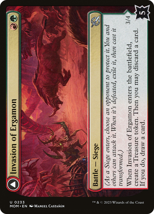 Invasion of Ergamon // Truga Cliffcharger (MOM-233) - March of the Machine