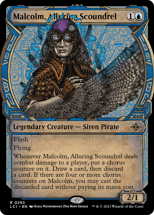 Malcolm, Alluring Scoundrel (LCI-293) - The Lost Caverns of Ixalan: (Showcase) Foil