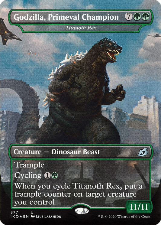 Titanoth Rex (IKO-377) - Ikoria: Lair of Behemoths / Godzilla, Primeval Champion (Borderless)