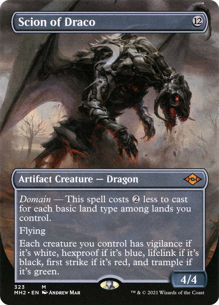 Scion of Draco (Borderless Alternate Art) [Modern Horizons 2]