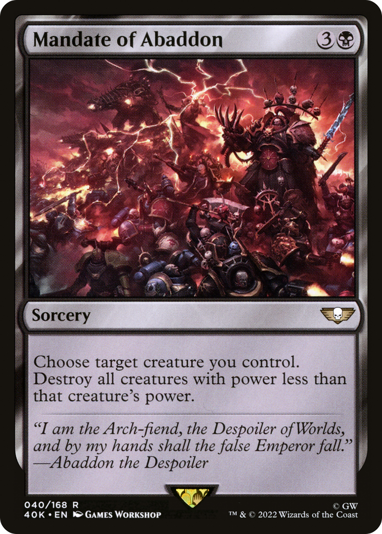 Mandate of Abaddon [Universes Beyond: Warhammer 40,000]