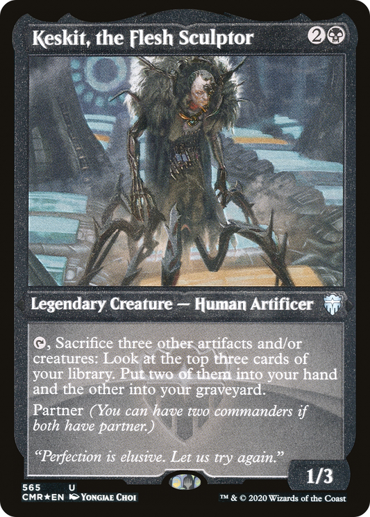 Keskit, the Flesh Sculptor (CMR-565) - Commander Legends Etched Foil