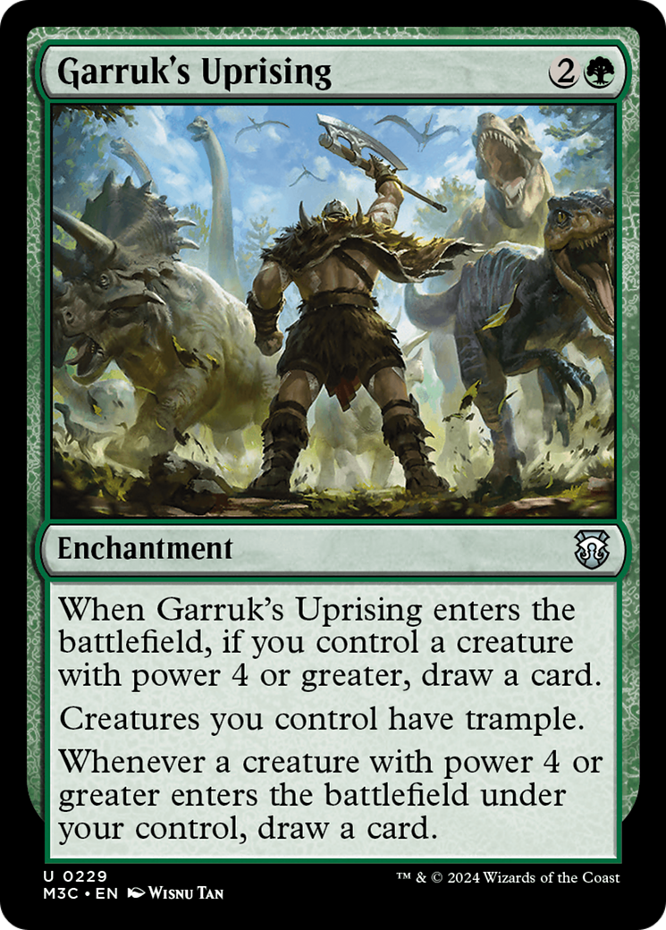 Garruk's Uprising (M3C-229) - Modern Horizons 3 Commander Foil