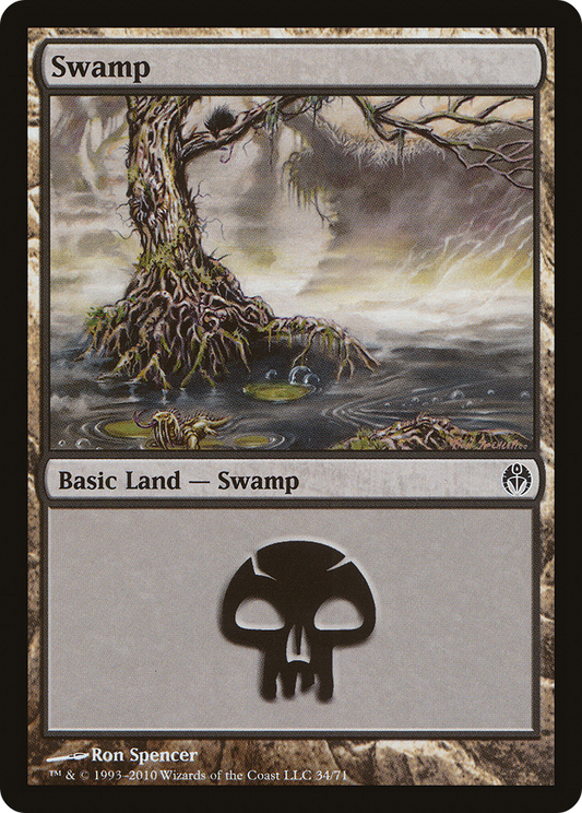 Swamp (34) [Duel Decks: Phyrexia vs. the Coalition]