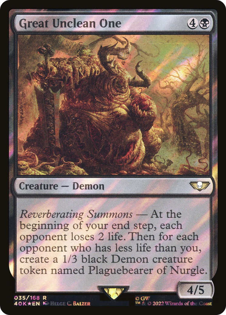 Great Unclean One (Surge Foil) [Universes Beyond: Warhammer 40,000]