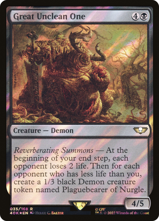 Great Unclean One (Surge Foil) [Universes Beyond: Warhammer 40,000]