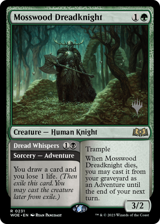 Mosswood Dreadknight // Dread Whispers (PPWOE-231) - Wilds of Eldraine Promos