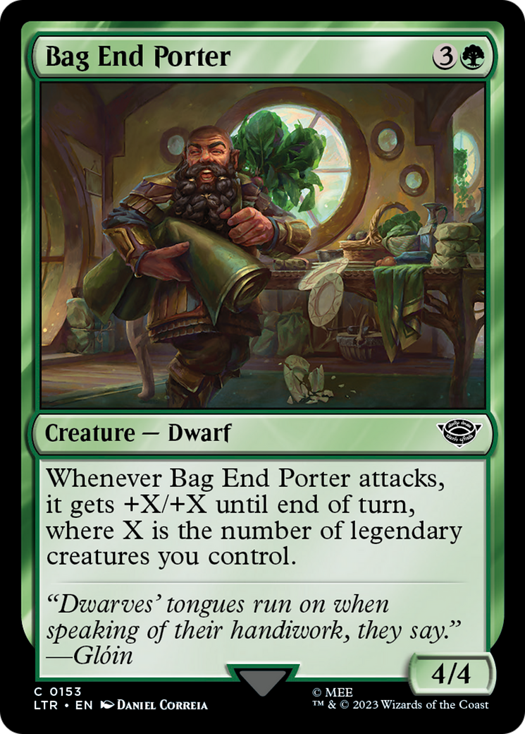 Bag End Porter (LTR-153) - The Lord of the Rings: Tales of Middle-earth Foil