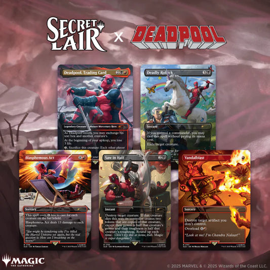 MTG Secret Lair Drop - MTG X Marvel's Deadpool