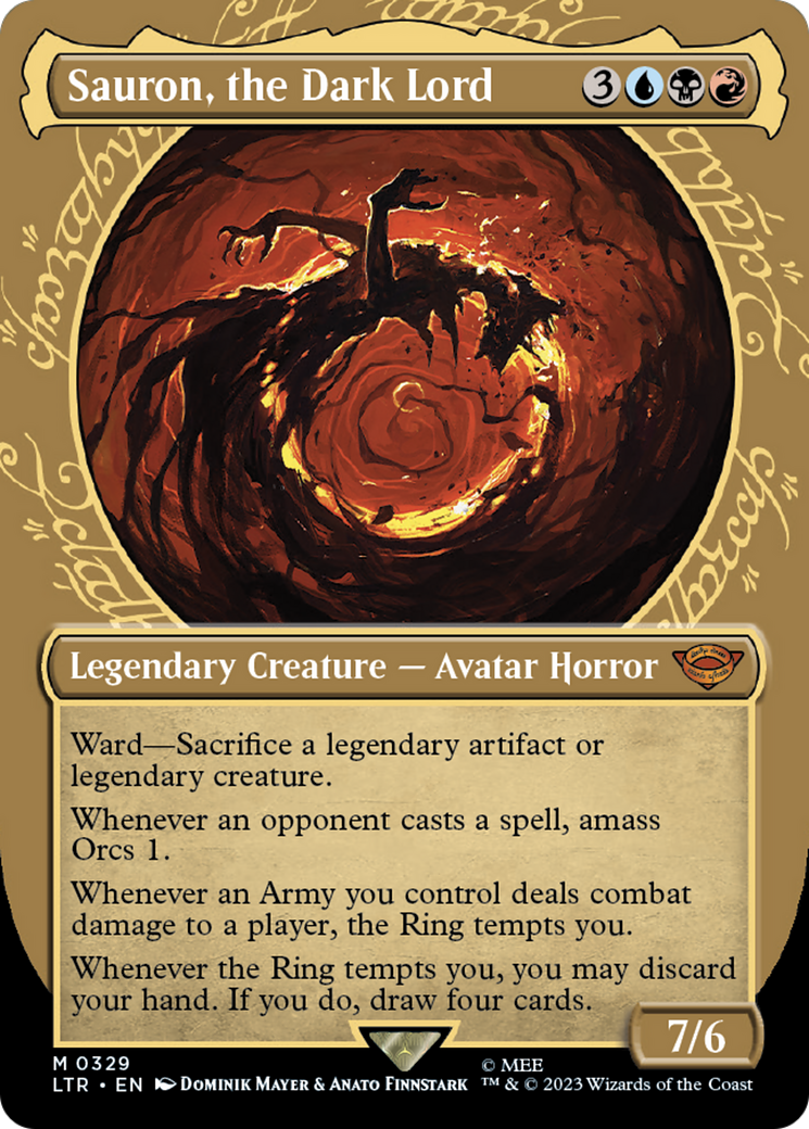 Sauron, the Dark Lord (Showcase Ring Frame) [The Lord of the Rings: Tales of Middle-Earth]