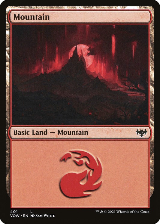 Mountain (VOW-401) - Innistrad: Crimson Vow Foil