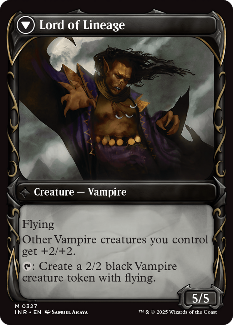 Bloodline Keeper // Lord of Lineage (INR-327) - Innistrad Remastered: (Showcase) Foil