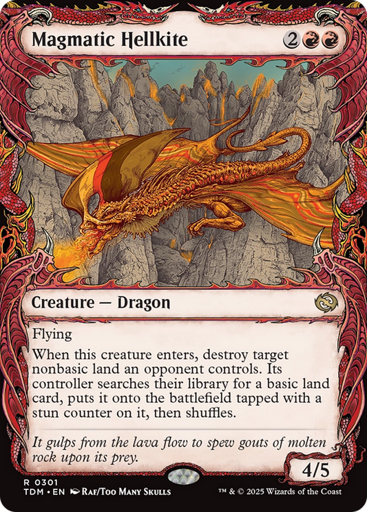 Magmatic Hellkite (TDM-301) - Tarkir: Dragonstorm: (Showcase) Foil