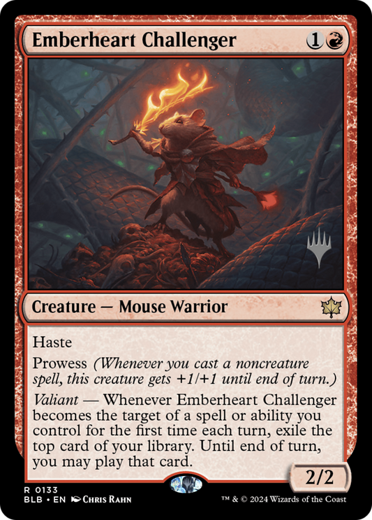 Emberheart Challenger (PPBLB-133) - Bloomburrow Promos