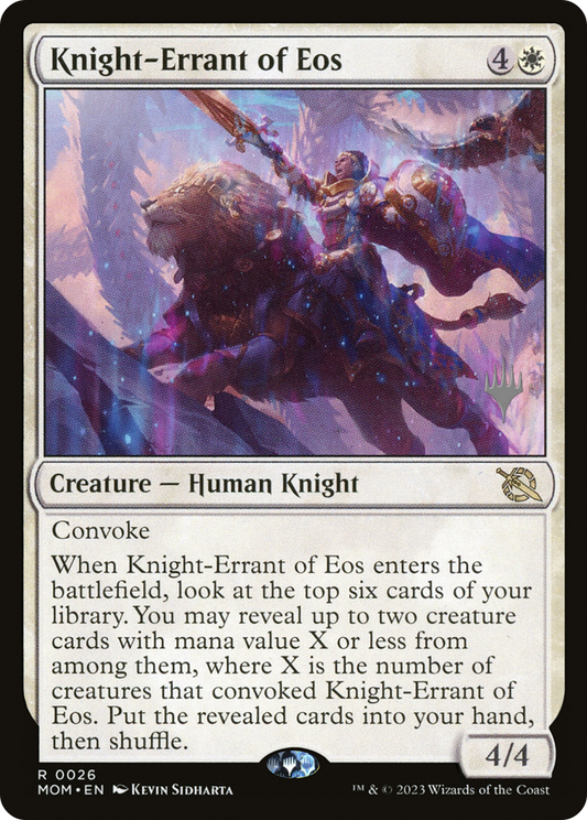 Knight-Errant of Eos (PPMOM-026) - March of the Machine Promos