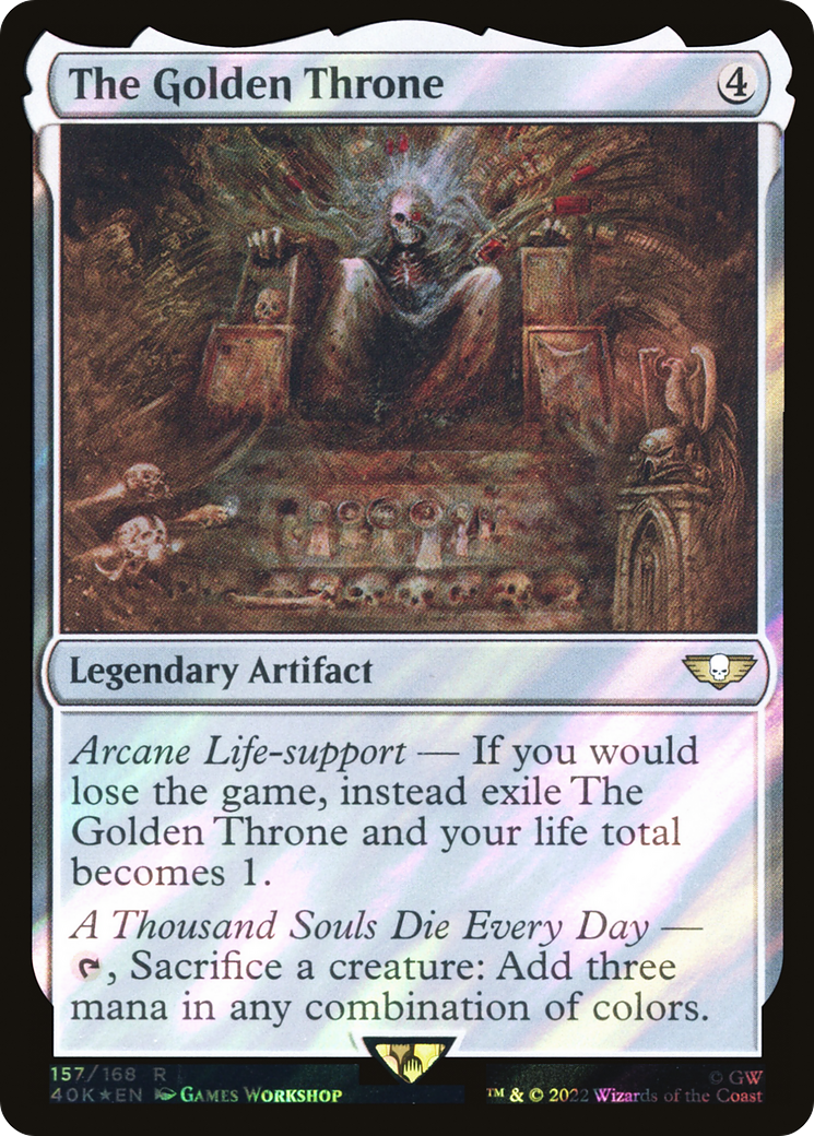 The Golden Throne (Surge Foil) [Universes Beyond: Warhammer 40,000]