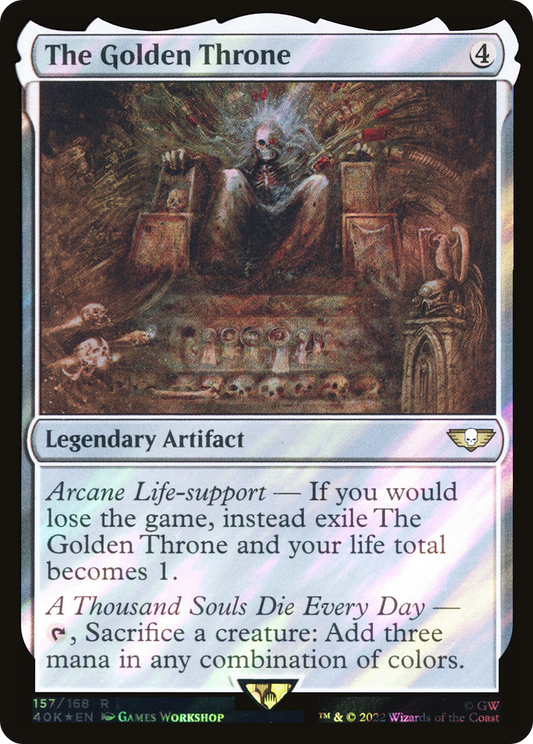 The Golden Throne (Surge Foil) [Universes Beyond: Warhammer 40,000]