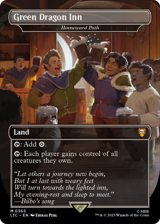 Homeward Path (LTC-365) - Tales of Middle-earth Commander / Green Dragon Inn (Borderless) Foil
