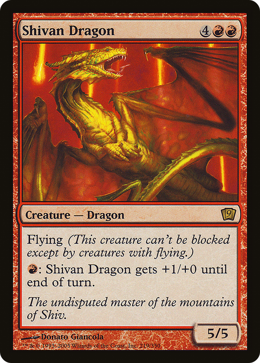 Shivan Dragon [Ninth Edition]