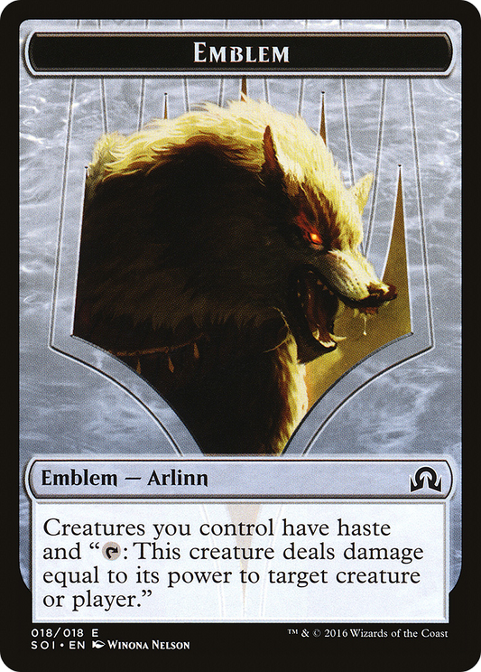 Arlinn Kord Emblem [Shadows over Innistrad Tokens]