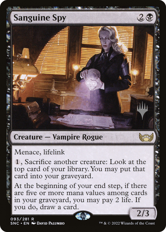 Sanguine Spy (Promo Pack) [Streets of New Capenna Promos]