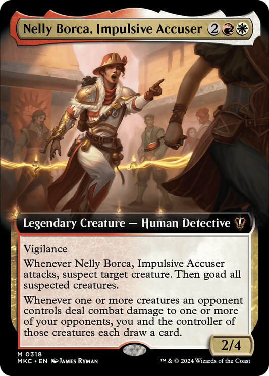 Nelly Borca, Impulsive Accuser (MKC-318) - Murders at Karlov Manor Commander: (Extended Art) Foil