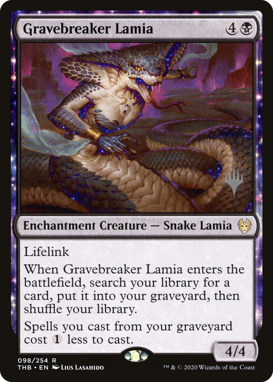 Gravebreaker Lamia (PPTHB-098) - Theros Beyond Death Promos: (enchantment) Foil