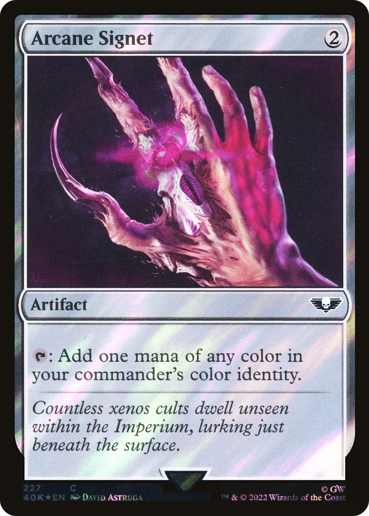 Arcane Signet (227) (Surge Foil) [Universes Beyond: Warhammer 40,000]