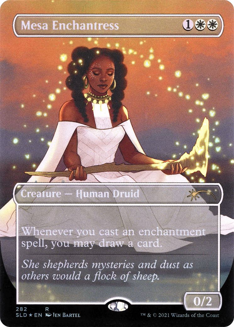 Mesa Enchantress (SLD-282) - Secret Lair Drop (Borderless) Foil
