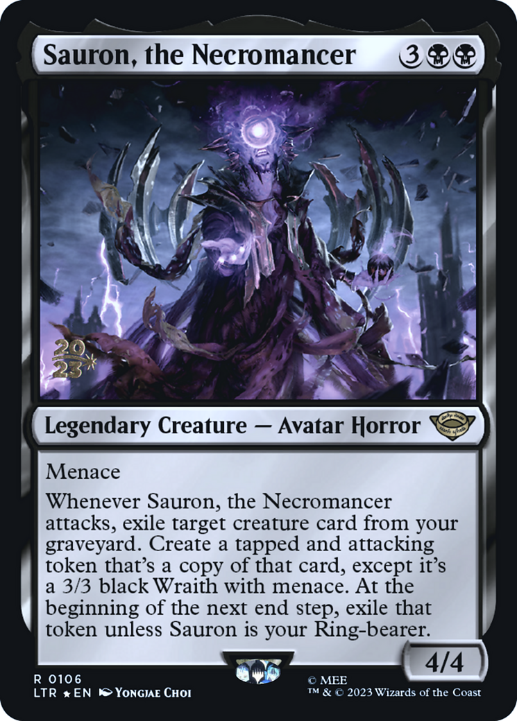 Sauron, the Necromancer [The Lord of the Rings: Tales of Middle-Earth Prerelease Promos]