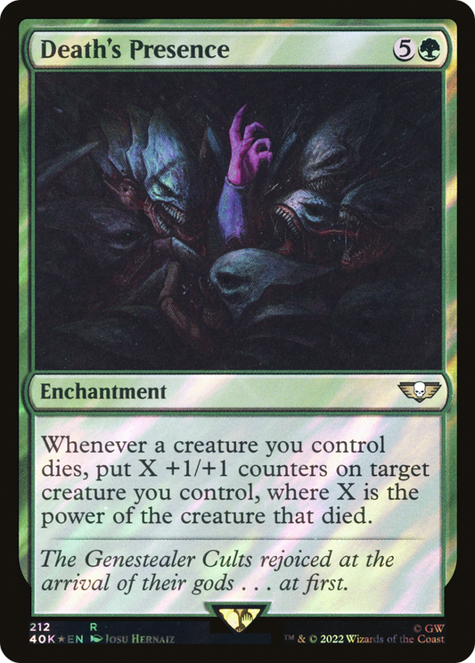 Death's Presence (Surge Foil) [Universes Beyond: Warhammer 40,000]